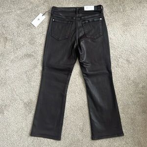 7 for all Mankind High Waist Slim Kick Coated